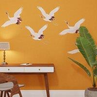 Superfresco Easy Cranes in Flight Ochre Print To Order 3m x 2.8m Mural in Yellow