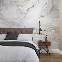 Superfresco Easy Gilded Stone Grey Gold Print To Order 3m x 2.8m Mural