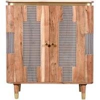 IH Design Duluth Acacia Wooden 2 Doors Sideboard - Storage Cabinet Furniture in Natural