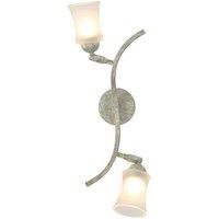 Netlighting Toscano Wall Lamp 2 Light G9 WhiteFrench Gold