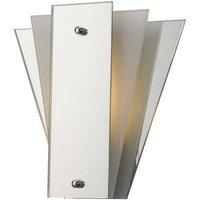 Netlighting Atlantis 3 Layer Flush Flush Wall Lamp E27 Frosted Mirror in Grey