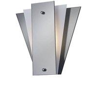 Netlighting Atlantis 3 Layer Flush Flush Wall Lamp E27 Smoked Mirror Frosted in Grey