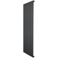 Monstershop Flat Single Column Radiator - 1600 x 560mm - Anthracite Grey