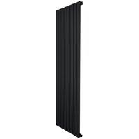 Monstershop Flat Single Column Radiator - 1600 x 560mm - Black