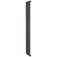 Monstershop Flat Single Column Radiator - 1800 x 280mm - Anthracite Grey