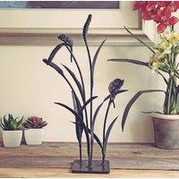 Inspirational Gifting Field Mice Sculpture Ornament Cast Iron Decoration in Bronze