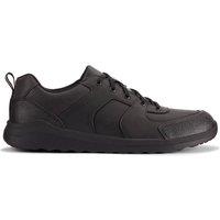 Clarks Daze Loop 2 Youth Black Leather Lace Up, School Shoes | Size: 8-Wide Fit