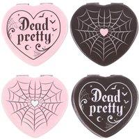Something Different Dead Pretty Compact Mirror (Pack of 12) in Black