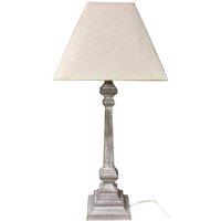 Hill Interiors Pula Table Lamp (UK Plug) in Light Grey