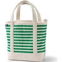 Lands' End Women's Medium Zip Top Printed Tote in Natural