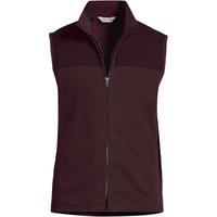Lands' End Men's Anyweather Water Repellent Fleece Mixed Media Gilet in Burgundy | Size: Small