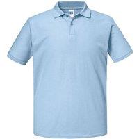 Russell Men's Authentic Pique Polo Shirt in Light Blue | Size: Large