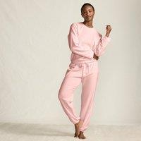 Lands' End Women's Petite Ribbed Velour Lounge Set in Pink | Size: 14-16