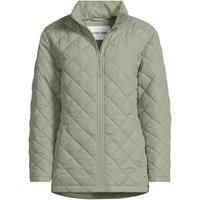 Lands' End Women's FeatherFree Diamond Quilted Jacket in Pale Green | Size: 14-16