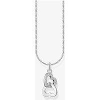 THOMAS SABO Women's Silver Intertwined Heart Necklace KE2267-051-14-L45V | Size: Adjustable