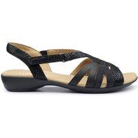 Hotter Women's 'Flare' Sandals in Black | Size: 6.5