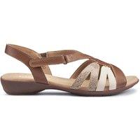 Hotter Women's 'Flare' Sandals in Tan | Size: 3