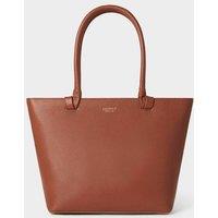 OSPREY LONDON Women's The Collier Leather Tote Bag in Tan