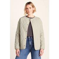 TOG24 Women's 'Cleadon' Shower Resistant Lightweight Insulated Jacket in Light Beige | Size: 20