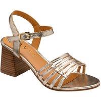 Ravel Women's 'Kiplin' Leather Block-Heel Sandals in Gold | Size: 6