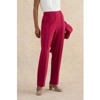 Hobbs London Women's Gemma Straight Leg Trousers in Cerise | Size: 20