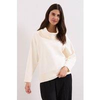 Phase Eight Women's Rosalie Cowl-Neck Knit Jumper in Off-White | Size: XL