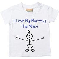 60 SECOND MAKEOVER Boy's I Love My Auntie This Much Baby Grow in White | Size: 6-12 m