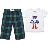 60 SECOND MAKEOVER Elf Squad Christmas Pyjamas Matching in Green | Size: 6-12 m