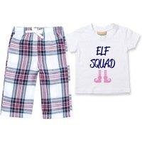 60 SECOND MAKEOVER Elf Squad Christmas Pyjamas Matching in Pink | Size: 3-4 Years
