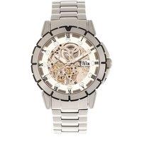 Reign Men's Philippe Automatic Skeleton Bracelet Watch in White