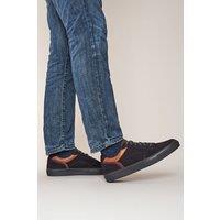 Moshulu 'Taunus' Men's Suede Trainers in Navy | Size: 11