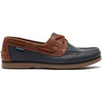 CHATHAM MARINE Men's Whitstable - Premium Leather Boat Shoes in Tan | Size: 8.5