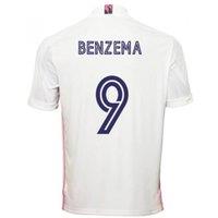 Real Madrid Men's Mens 2020 - 2021 Adidas Home Football Shirt - Benzema 9 in White | Size: 3XL