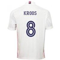 Real Madrid Men's Mens 2020 - 2021 Adidas Home Football Shirt - Kroos 8 in White | Size: 3XL