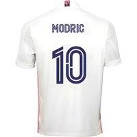 Real Madrid Men's Mens 2020 - 2021 Adidas Home Football Shirt - Modric 10 in White | Size: 3XL