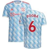Manchester United FC Men's Mens Man Utd 2021 - 2022 Away Shirt - Pogba 6 in White | Size: Large