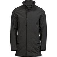 TEE JAYS Men's All Weather Parka in Black | Size: Medium