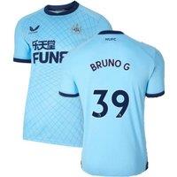 Newcastle United FC Men's Mens 2021 - 2022 Third Shirt - Bruno G. 39 in Blue | Size: Medium