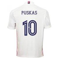 Real Madrid Men's Mens 2020 - 2021 Adidas Home Football Shirt - Puskas 10 in White | Size: 3XL