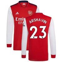 Arsenal FC Men's Mens 2021 - 2022 Long Sleeve Home Shirt - Arshavin 23 in Red | Size: Small