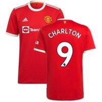 Manchester United FC Men's Mens Man Utd 2021 - 2022 Home Shirt - Charlton 9 in Red | Size: 3XL