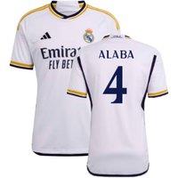 Real Madrid Men's Mens 2023 - 2024 Home Shirt - Alaba 4 in White | Size: 3XL
