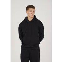 Brave Soul Men's Relaxed Fit Overhead Hoodie in Black | Size: XL
