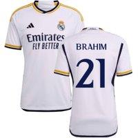 Real Madrid Men's Mens 2023 - 2024 Home Shirt - Brahim 21 in White | Size: 2XL
