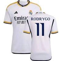 Real Madrid Men's Mens 2023 - 2024 Home Shirt - Rodrygo 11 in White | Size: 3XL