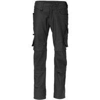 Mascot Men's Unique Knee Pad Pockets Work Trousers in Black | Size: 31.5R