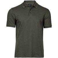 TEE JAYS Men's Luxury Stretch Polo Shirt in Green | Size: 3XL