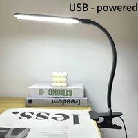 Dyzi Flexible LED Desk Lamp with Clip USB Powered in Black