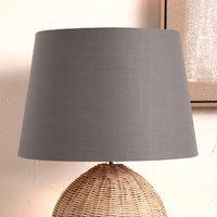 Ruma Grey Tapered Poly Cotton Lamp Shade for Table Lamps & Floor Lamps | Size: 8 inches