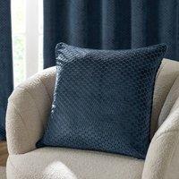 Paoletti Neptune Velvet Cushion in Navy | Size: 50 cm x 50 cm